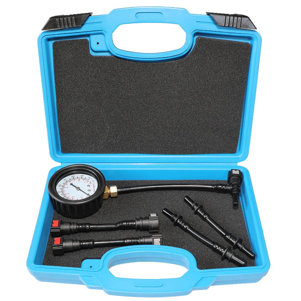 Car fuel pressure gauge, motorcycle fuel pressure gauge, fuel pressure tester, quick-connect tool