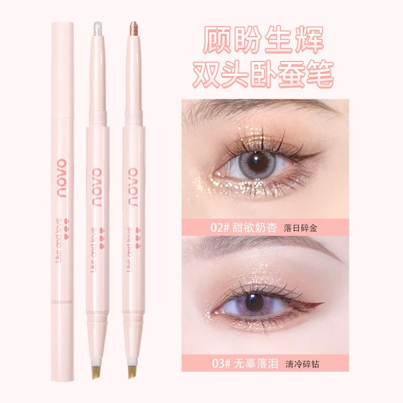 NOVO Double-Ended Aegyo Sal Pen Liquid Shadow + Aegyo Sal Gel Pencil Shadow & Highlight in One