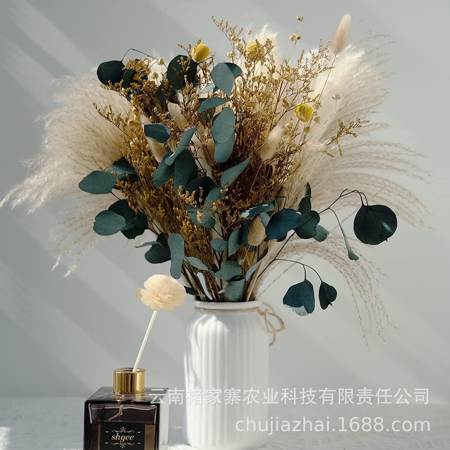 Dried Flower Reed Grass Wedding Decoration Trendy Small Reeds Home Decor Dried Wheat Stalks