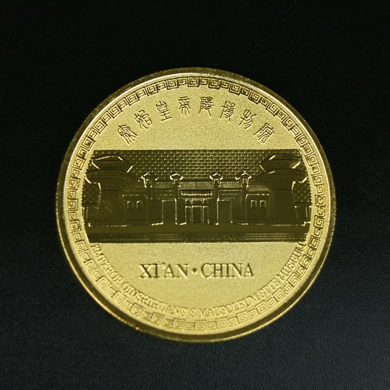 Xi'an Cultural Creative Gifts Commemorative Coin, Shaanxi Tourism Characteristic Scenic Spots Architecture Terracotta Warriors Souvenir Medal, Accompanying Gift
