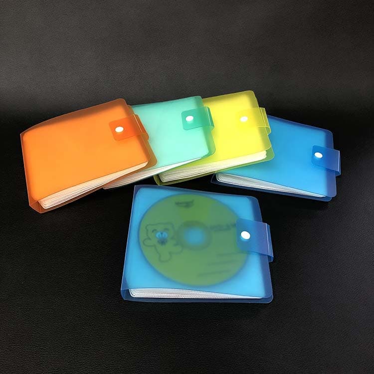 12-Disc CD/DVD Album Case, Compact Disc Holder with Sleeves for Music and Movies
