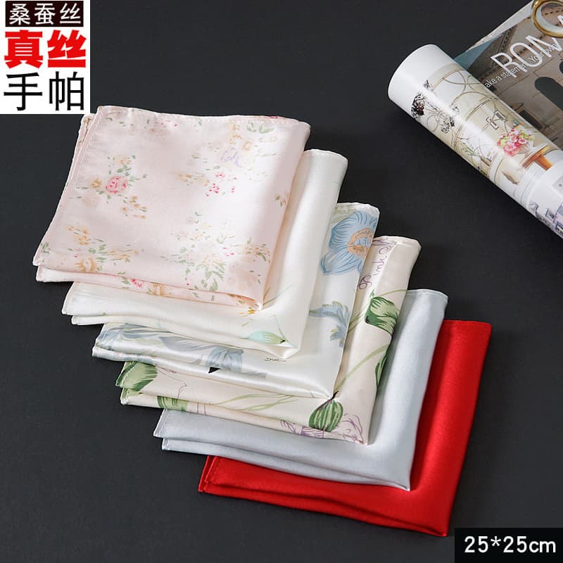 Silk handkerchiefs, featuring mulberry silk, skincare, plain crepe satin, men's pocket handkerchiefs, and small silk handkerchiefs for women.