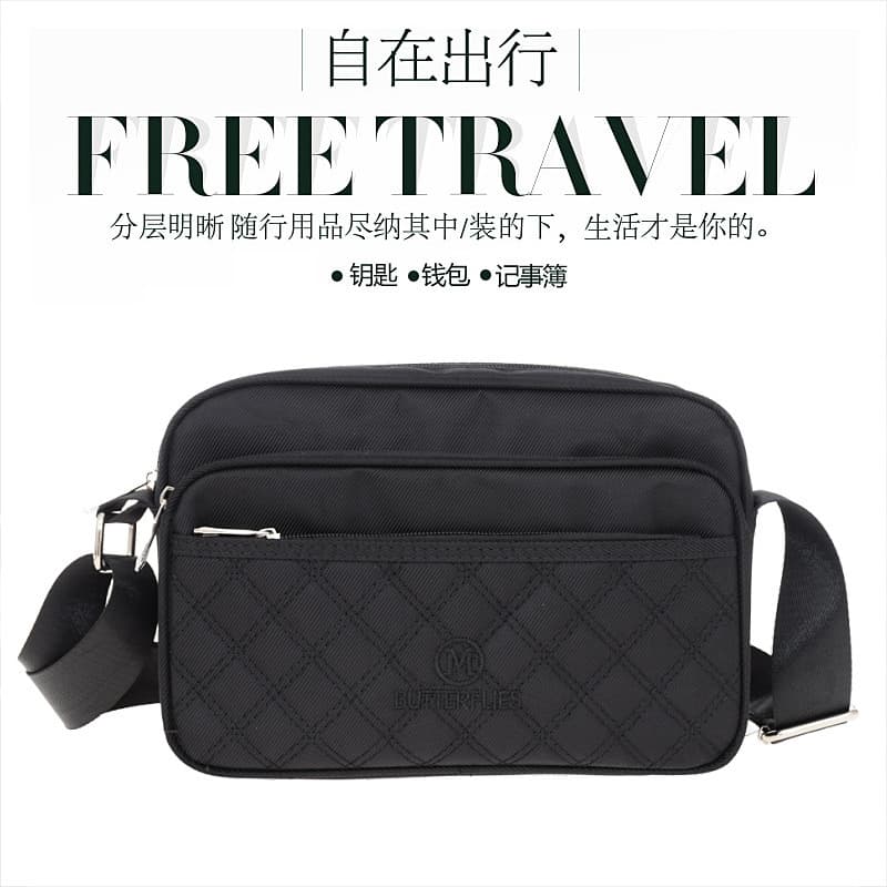 Spring/Summer New Multi-Layer Women's Crossbody Bag Handbag Wallet Cashier Bag Nylon Fabric Multi-Purpose Business Bag