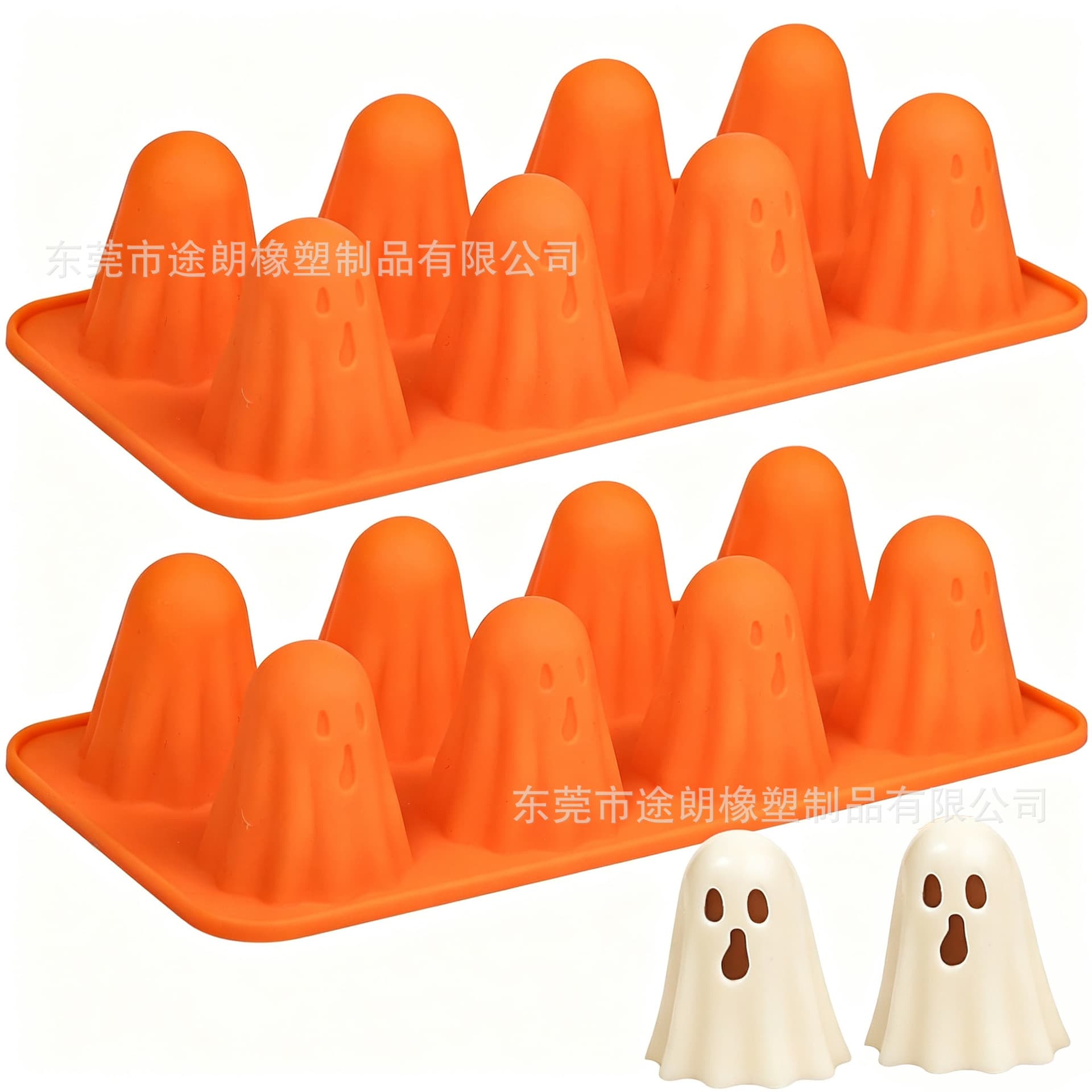 New Cross-border Ghost Jello Mold Halloween Ghost Silicone Mold Silicone Mold Holiday Kitchen Tool