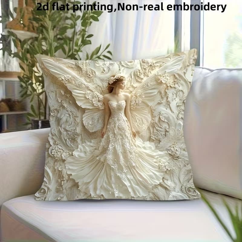 Creative Popular Embroidery-Like Cushion Cover Digital Print Home Decoration Sofa Lumbar Pillow Cover Wholesale