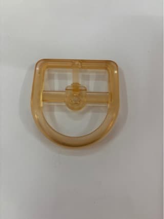 High-Transparency Square Shoe Buckle Round Small Pin Buckle D-Ring Buckle Adjustable Buckle Single Pin Adjustment Shoe Buckle Transparent