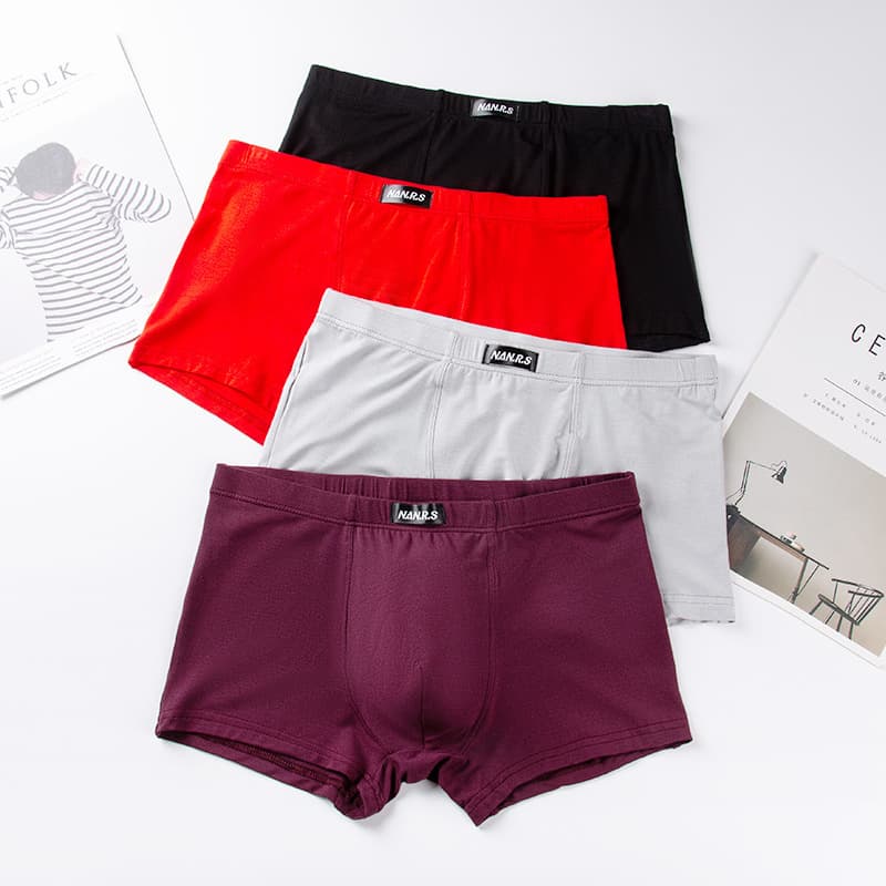 Wholesale Men's Boxer Briefs, Bamboo Fiber Breathable Modal Crotch, Lenzing Modal Men's Underwear