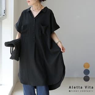 Export Cross-Border Japanese Simple Short-Sleeve Shirt for Women, Summer Fashion Loose Comfortable Mid-Length Split Shirt Dress