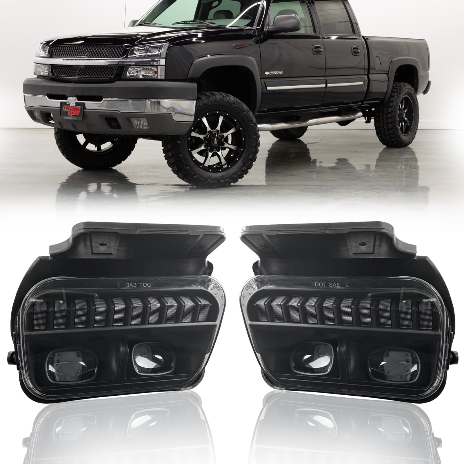LED Chevrolet Fog Light for Chevrolet Silverado 2003-2007 Modified Daytime Running Light