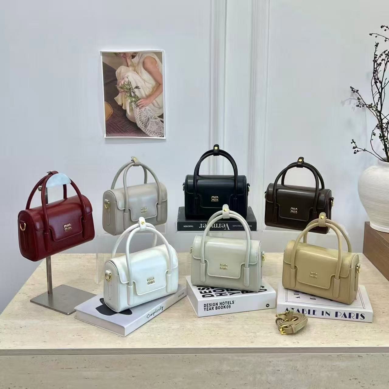 New Cross-Border Trade Waxed Leather Retro Fashion Exquisite Handbag, Korean-Style Niche Shoulder Crossbody Small Square Bag