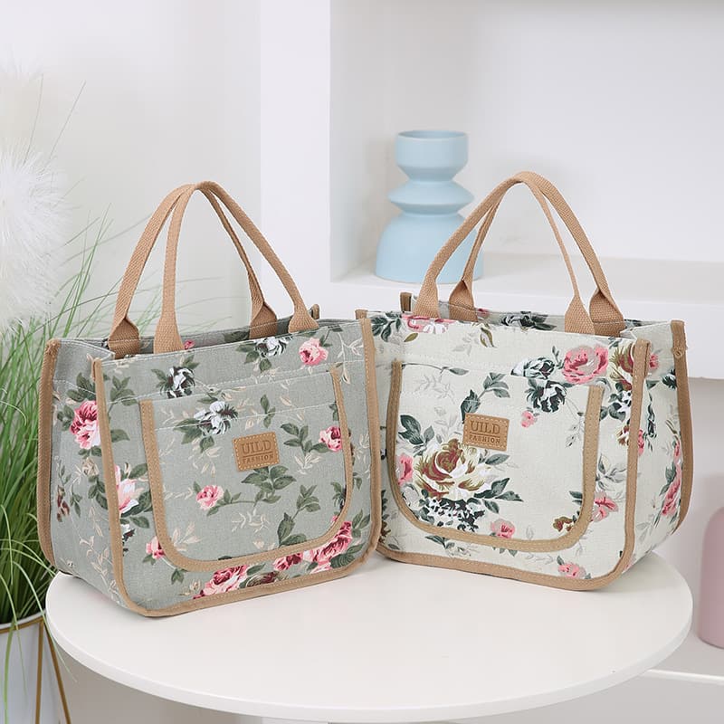 New stylish and simple ethnic-style handbag, portable for work and leisure, wholesale diaper bag, canvas large bag