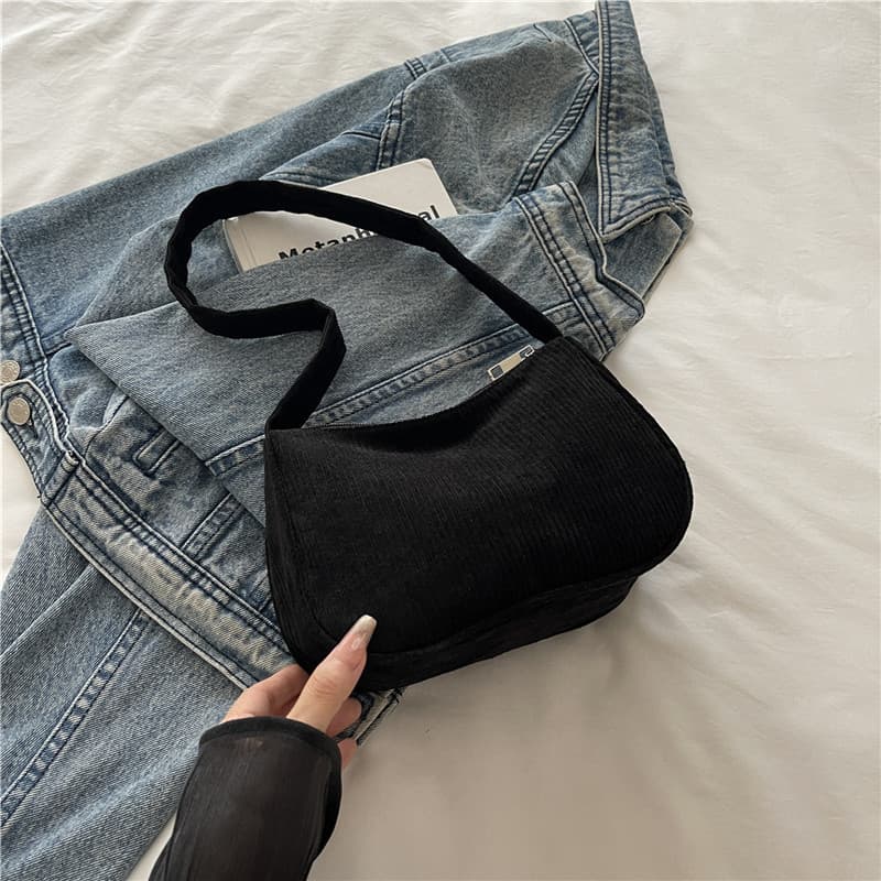 Stylish Solid Color Small Handbag for Women 2026 New Fashion Trendy Shoulder Casual Tote Underarm Bag