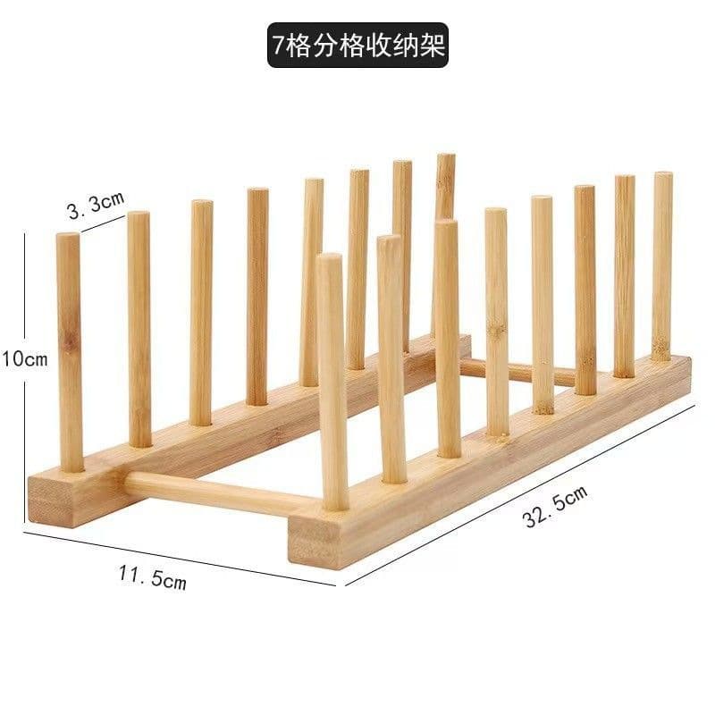 Bamboo Cup Holder Creative Drying Rack Simple Storage Shelf for Home Kitchen Organization