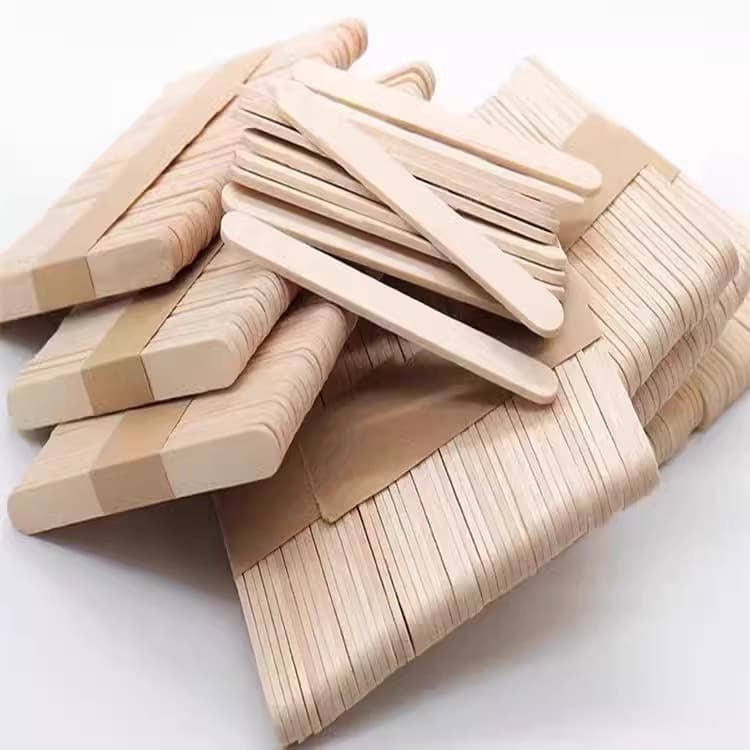 Food-grade popsicle sticks, disposable wooden sticks for homemade ice pops, DIY craft model materials