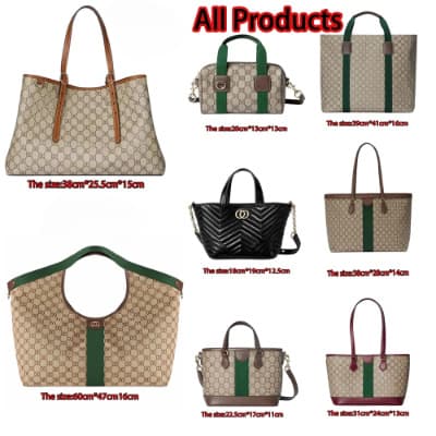In Stock GG Shopping Bag Tote Bag, Extra Large Capacity, Durable, Fashionable, Versatile, Women's Bag, Export Cross-Border Supply
