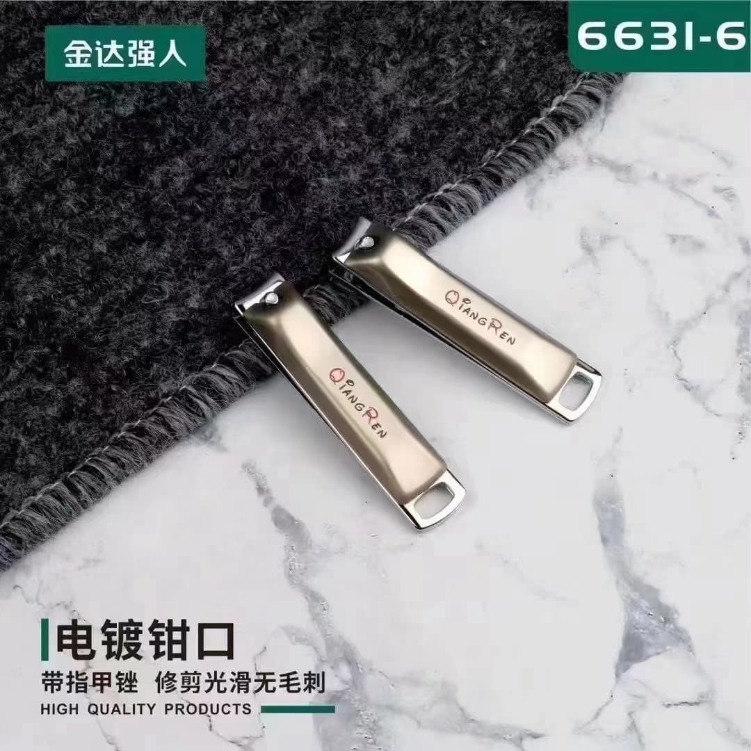 Jinda Qiangren Nail Clipper Qiangren 6631-6 Medium Nail Clipper Nail Scissors Manicure Tools with Nail File