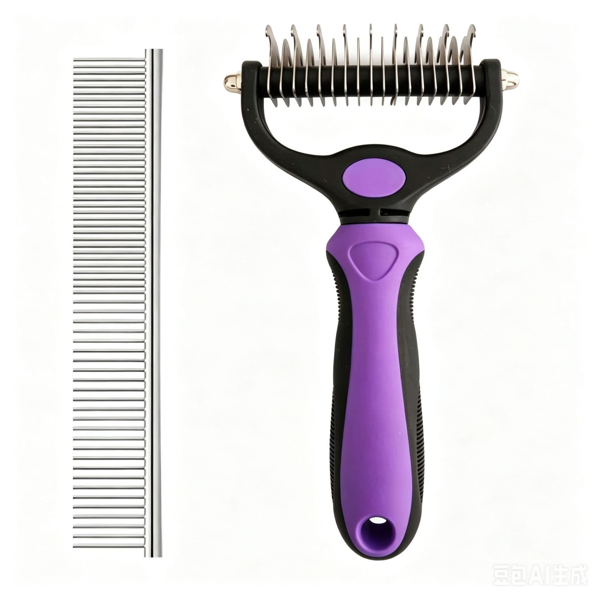 Cross-border Pet Detangling Comb for Dogs, Cat Grooming Brush, Hair Removal, Bathing, Fluffy Cleaning Comb
