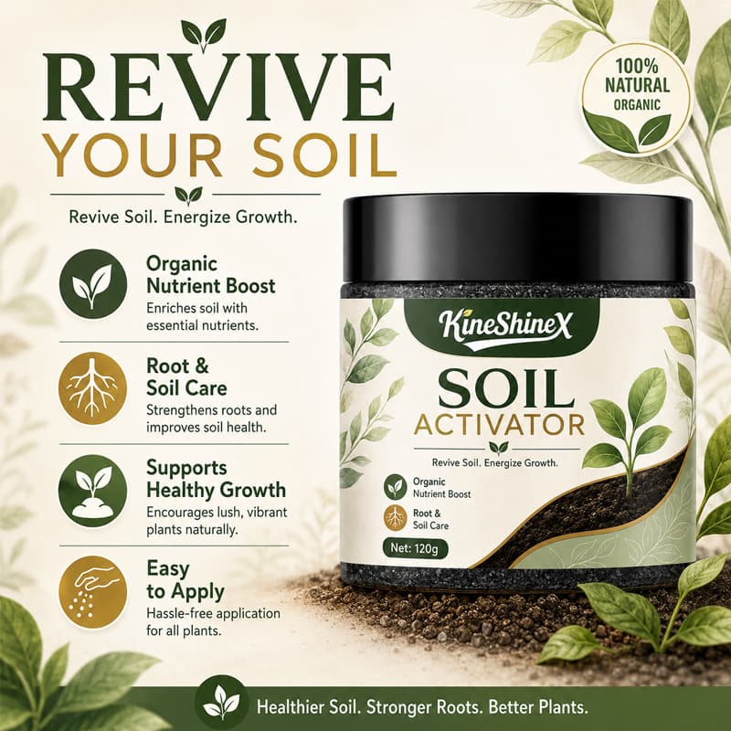 KineShineX soil activator plant nutrition conditioning granules suitable for flowers, green plants, vegetable potted gardens