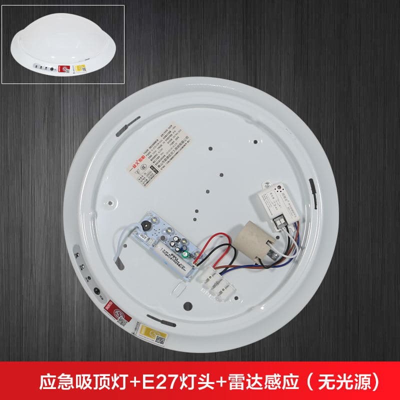 Fire emergency ceiling lights for corridors with LED, sound and light control, radar, and human infrared sensing intelligence.