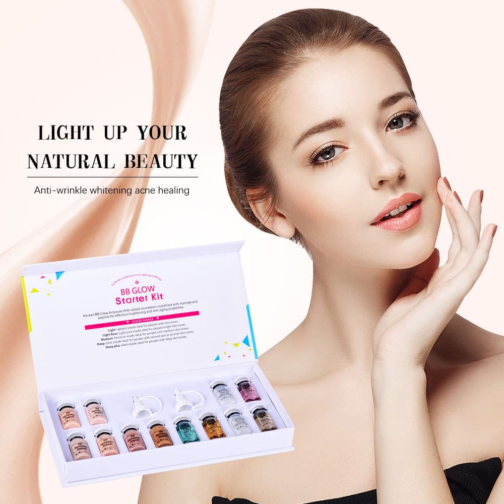 Microneedle BB Glow Foundation Serum Set BB GLOW Foundation Korean Semi-Permanent BB Glow Foundation