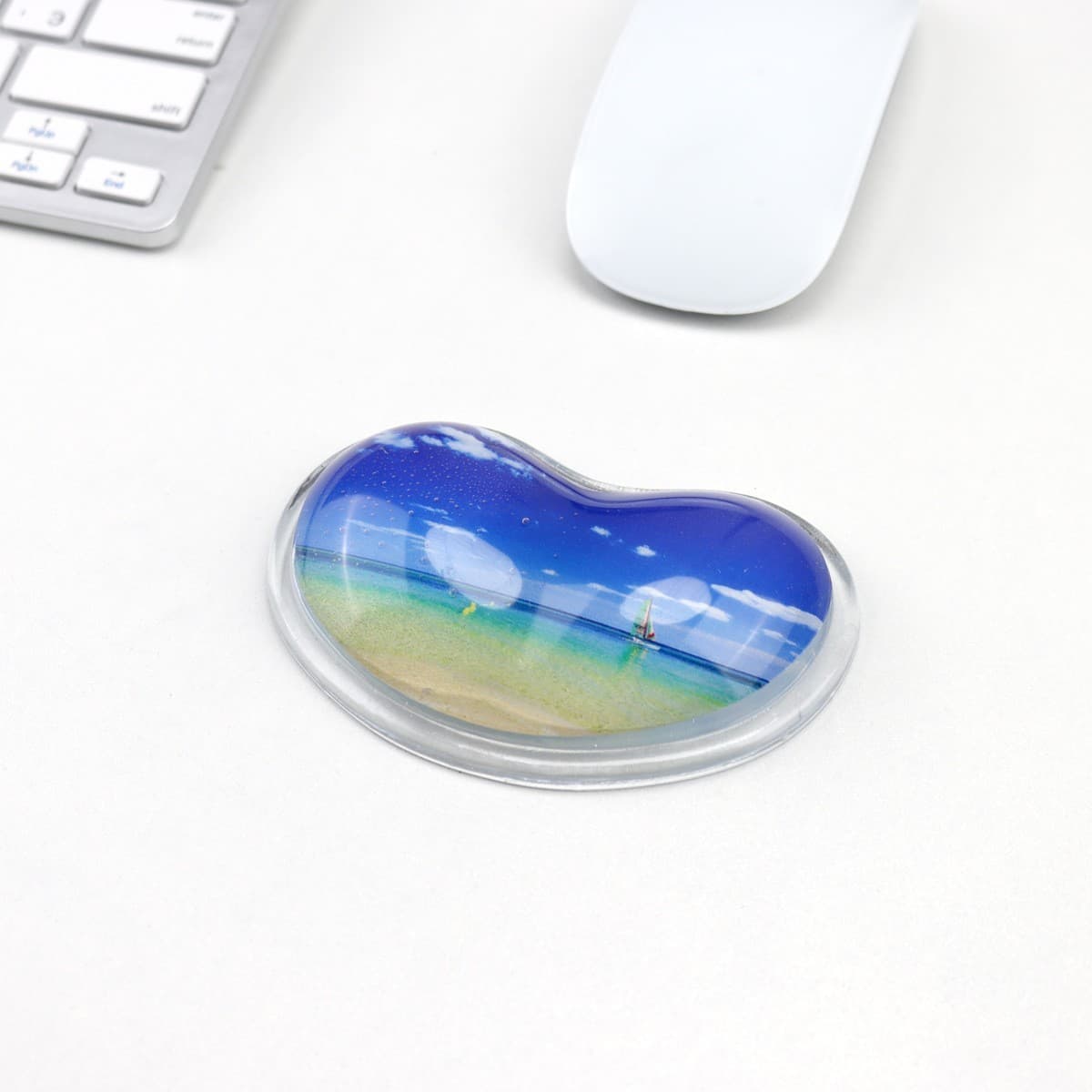 Crystal Silicone Mouse Pad Wrist Support Girls Computer Keyboard Wrist Rest Cool Sweat-resistant Soft Gel