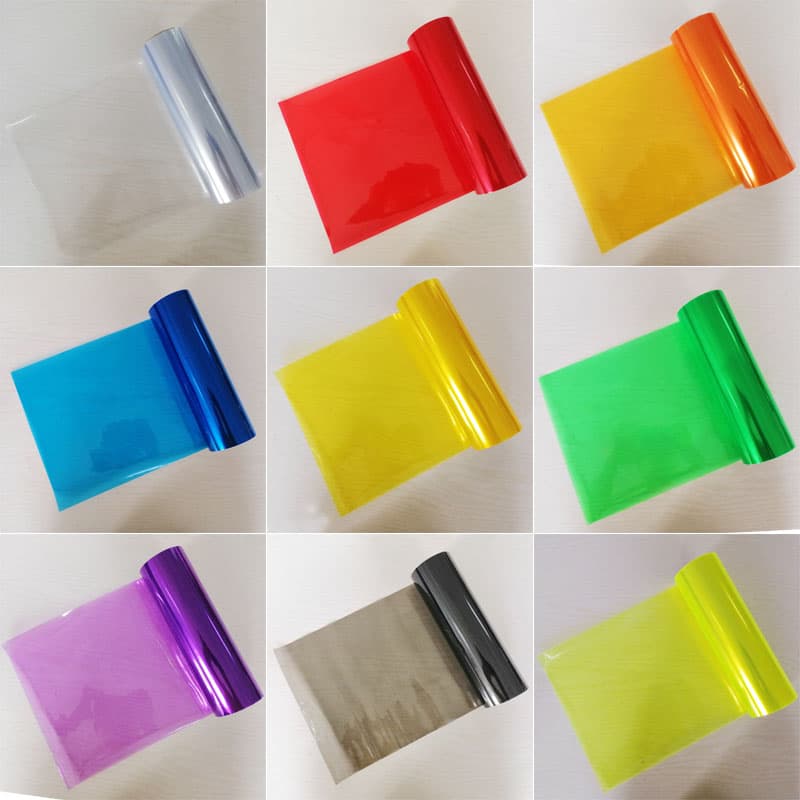 Car Tail Light Film Front and Rear Headlight Color Change Sticker Motorcycle Electric Vehicle Color-Changing Fog Light Glossy Smoked Black Red Blue Green