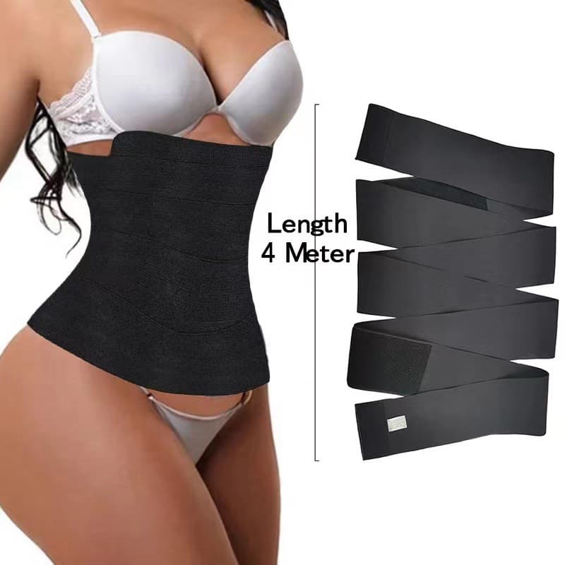 Upgraded Tummy Wrap for Women Waist and Abdomen Trainer, Elastic Winding Shaping Band, Elastic Waistband for Abdominal Control