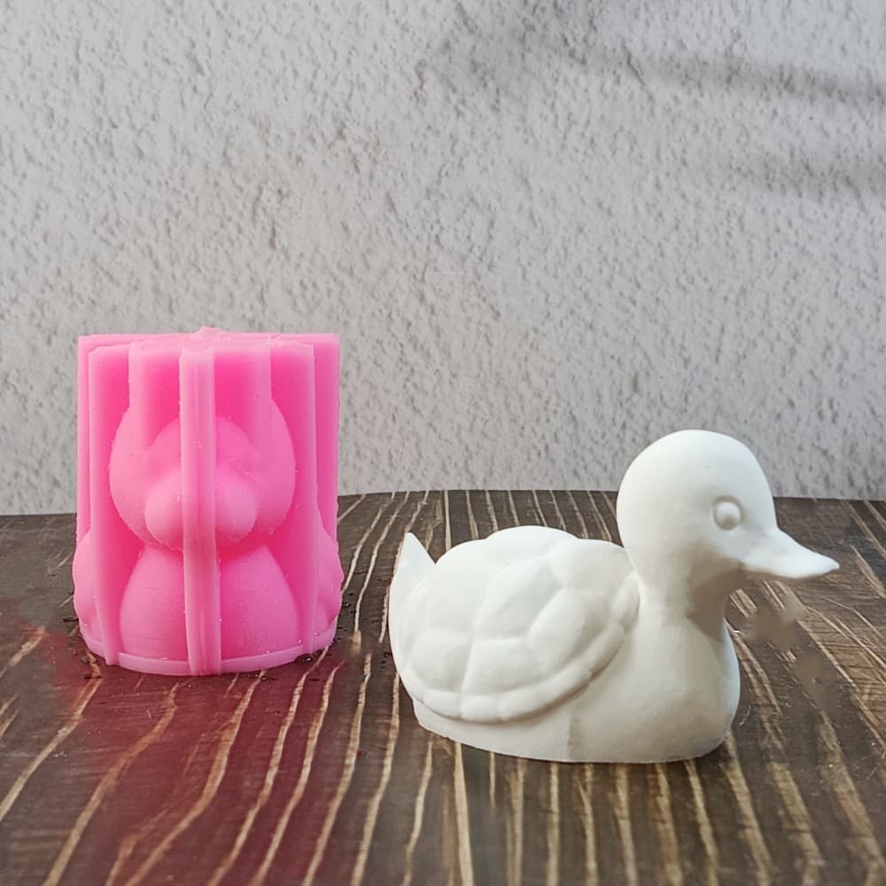 Turtle Duck Ornament Mold Ornament Candle Plaster DIY Plaster Ornament Candle Holder Silicone Mold W0891