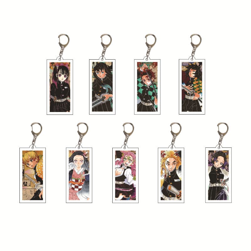 Demon Slayer: Kimetsu no Yaiba cross-border key chain character peripheral figures acrylic double-sided key chain pendant small gift
