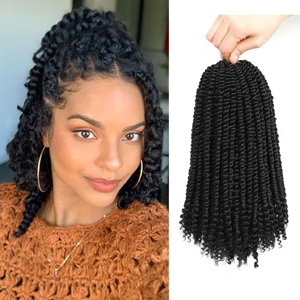 TEMU Cross-border Hot Selling in Europe and America Crochet Synthetic Passion Twist Crochet Hair