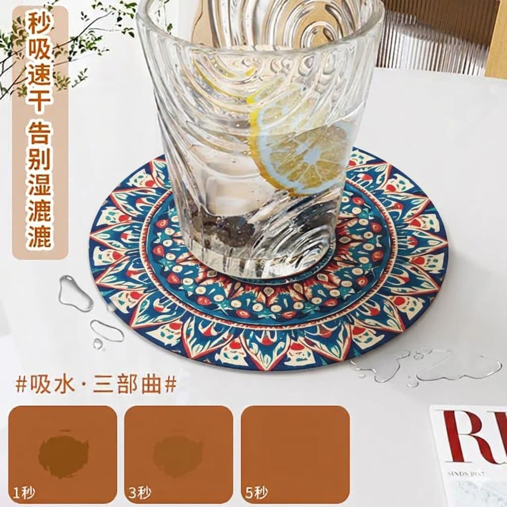 Bohemian Placemat American Light Luxury Table Mat Coffee Cup Mat Heat Insulation Mat Non-Slip Anti-Scald Mat Custom Wholesale