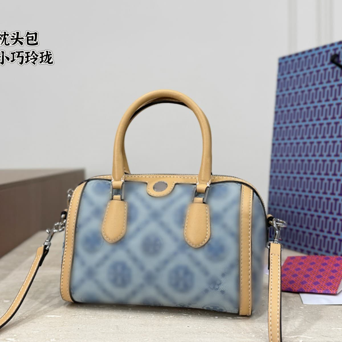 2026 New Style Monogram Handheld Boston Pillow Bag Barrel Bag Fashionable Versatile Shoulder Crossbody Bag for Women