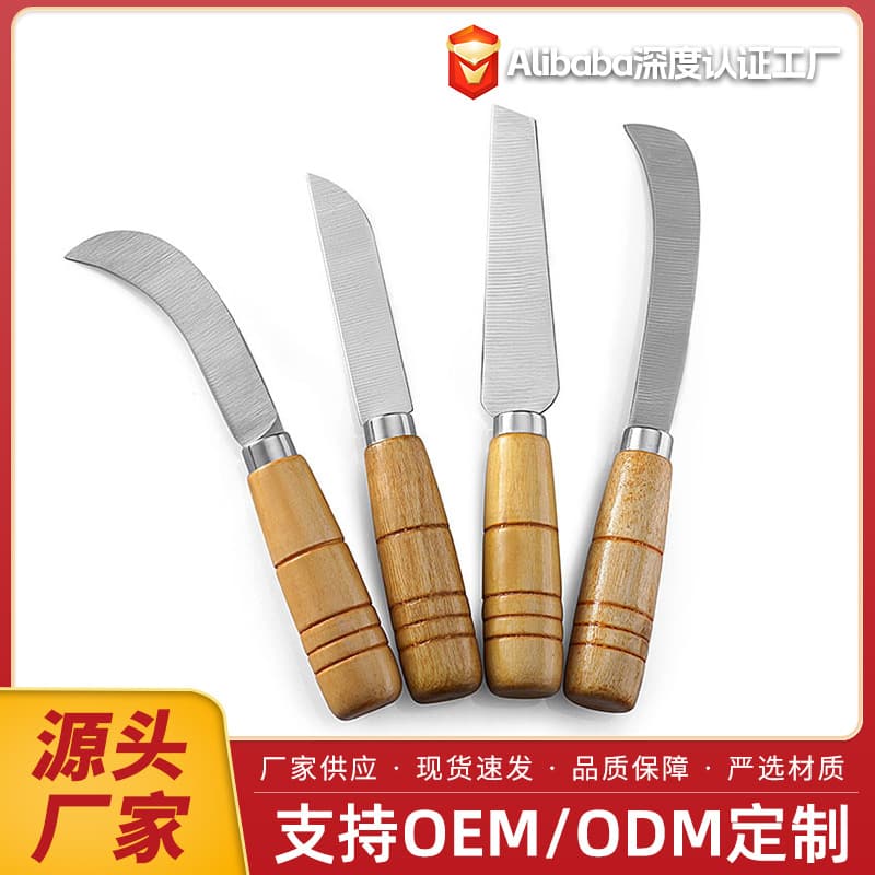 Stainless Steel Small Curved Knife, Fruit Knife, Pineapple Peeler, Poly Banana Sharp Peeler, Fruit and Vegetable Tool for Pineapple and Jackfruit