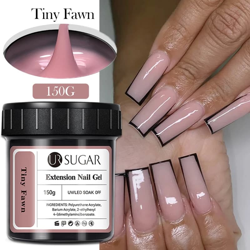Ur Sugar 150g Construction Nail Glue 18 Colors Nail Extension Gel Set Nude Pink Transparent Hard Structure Gel
