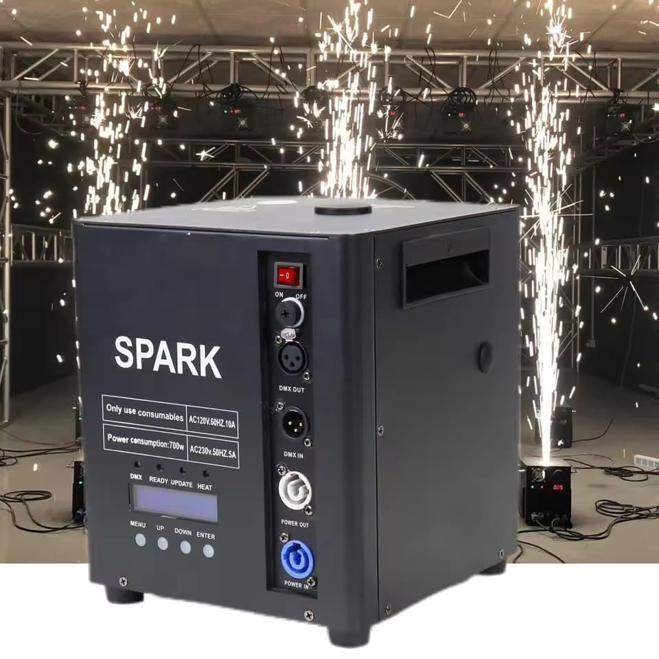 Cross-border 1200W Waterproof Spark Machine Bar Hanging Spark Machine DMX Upward Spray Spark Machine Wedding Celebration Effect Light