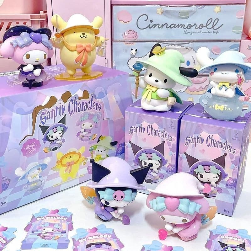Kuromi Magic Story Sanrio Blind Box My Melody Trendy Toy Figure Desktop Ornament Birthday Gift