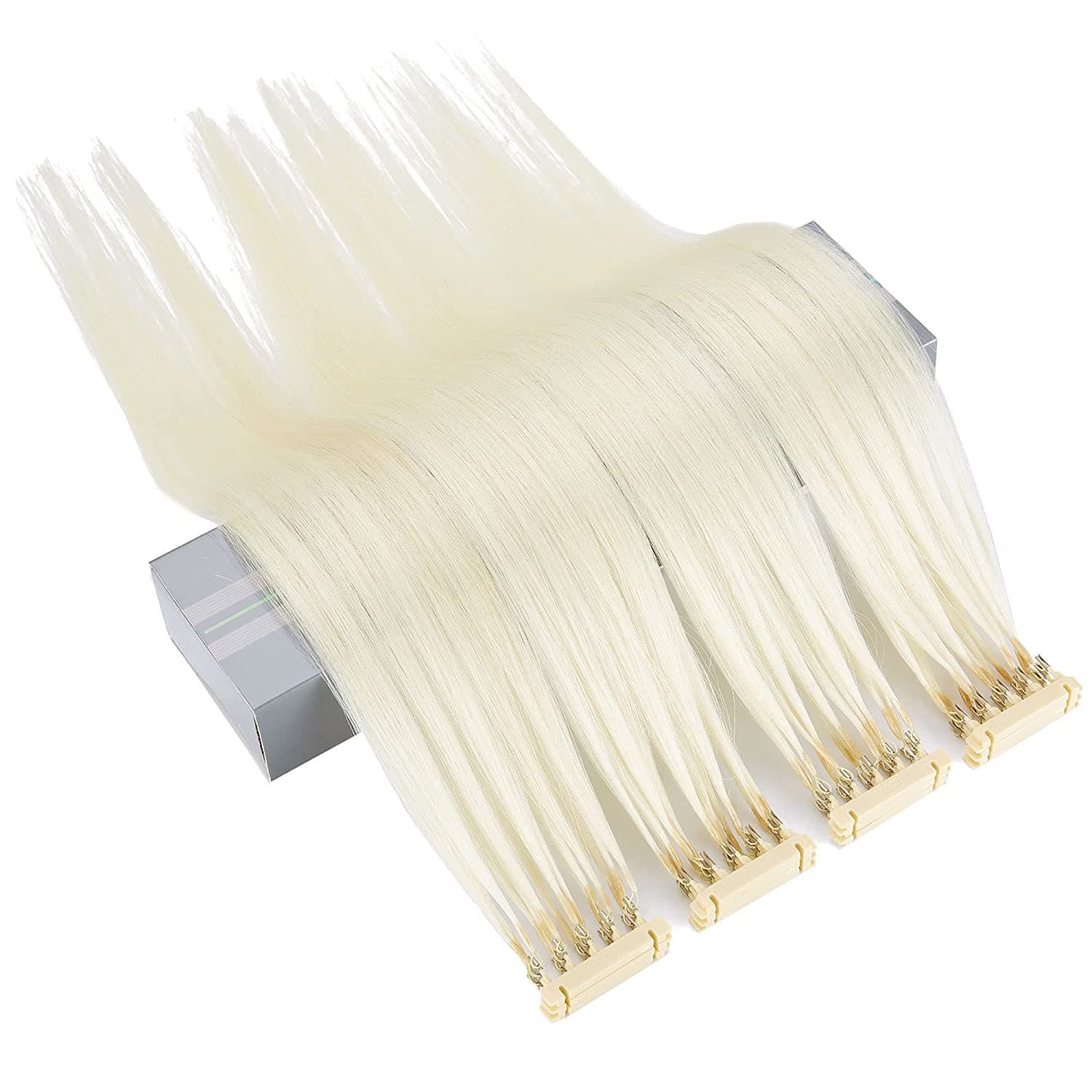 Human Hair 6D Second Generation Hair Extension Bundle Wig Invisible Seamless Wig #613 Foreign Trade Source Factory