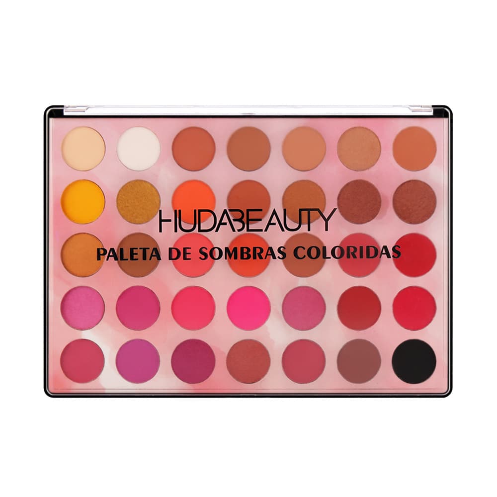 HUDA Beauty Desert Rose Eyeshadow Palette Matte Shimmer Earth Tones 18 Colors Classic