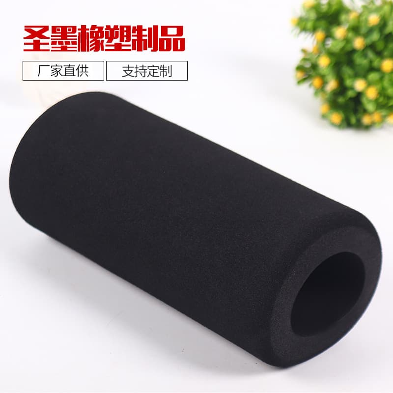 Fitness Equipment Black Straight Large Foam Tubes, Source Factory Sponge Protective Handle Grips, NBR Rubber Foam Tubes