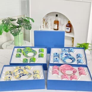 Bone China Kinori Espresso Cup and Saucer Set Direct from Factory European Afternoon Tea Cup and Saucer Gift Wholesale