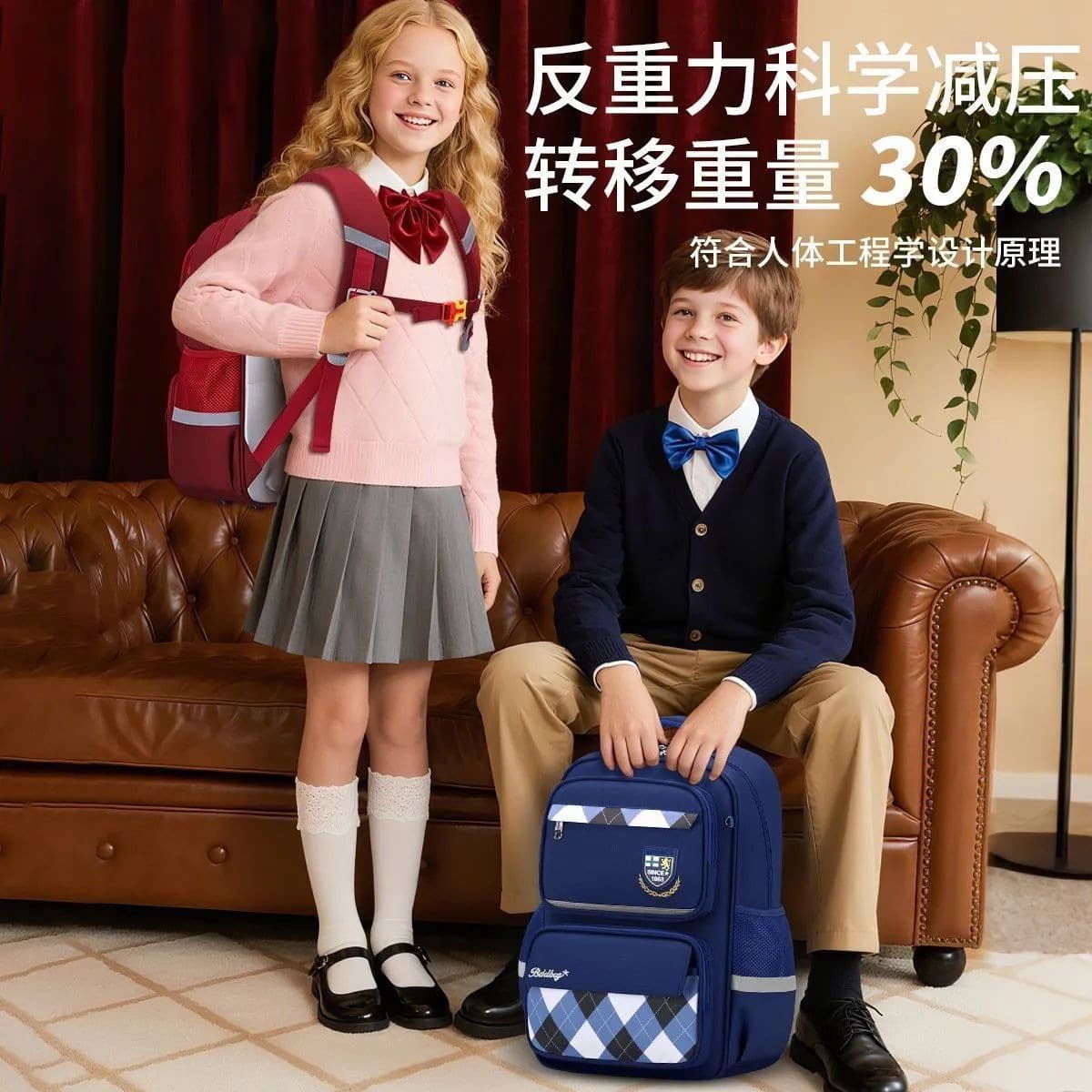 Elementary School Backpack for Boys and Girls Grades 1-3-6 Children Large Capacity Backpack for Girls Weight Reduction Spine Protection Backpack Wholesale