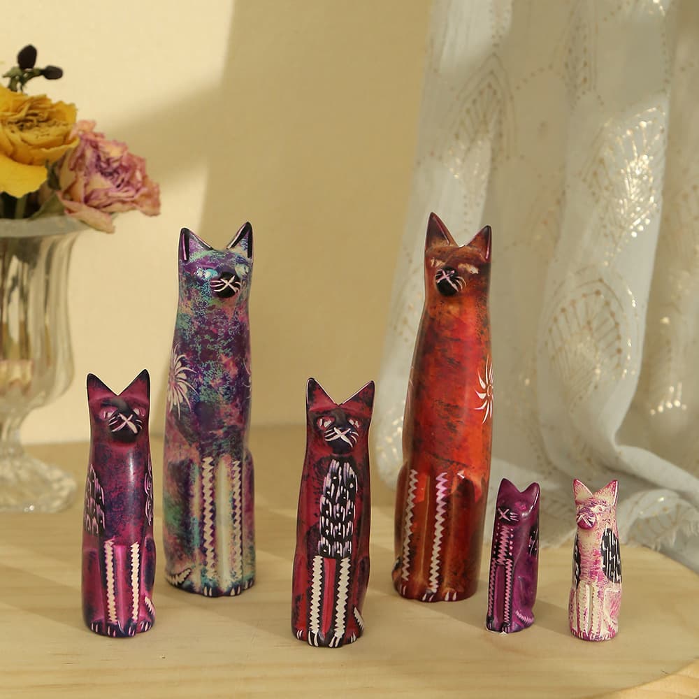 Imported Kenyan animal model soapstone, hand-carved high-quality craft, office desk decoration