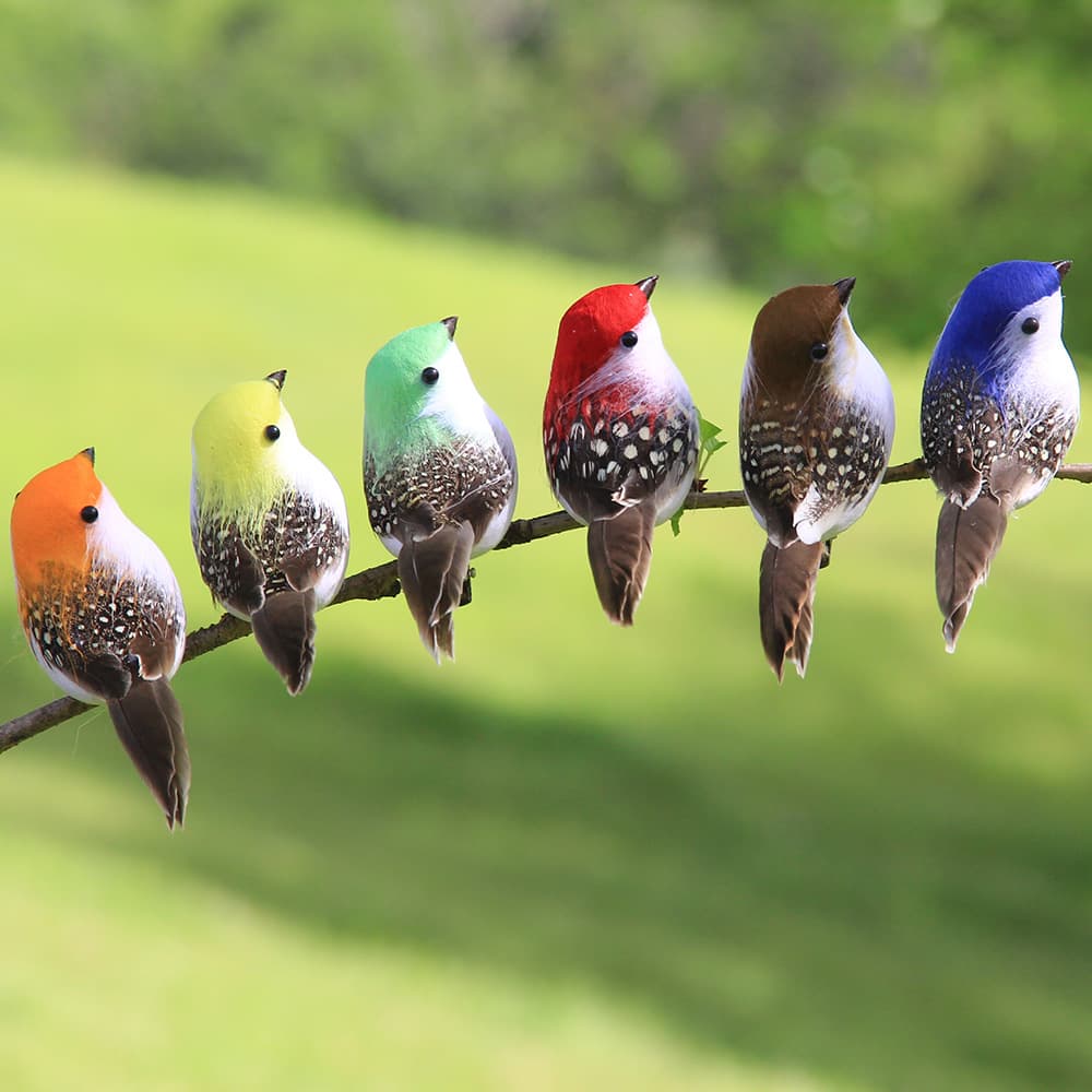 Simulated feather bird forest garden gardening decorative bird crafts foam art crafts fake bird