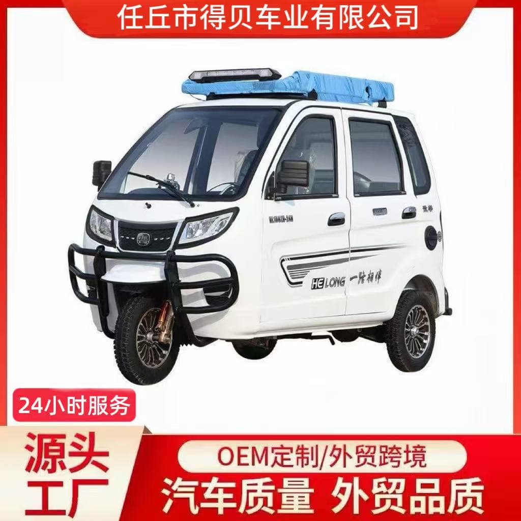 Africa Hot Selling Fully Enclosed Three-Wheeled Fuel Motorcycle, Family Passenger and Disability Assistance Vehicle, Zongshen Engine Gasoline Scooter