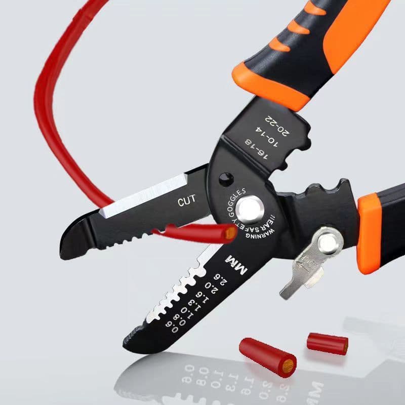 German Craftsmanship Multi-function Wire Stripper Electrician Special Wire Stripping and Cutting Peeling Multi-use Pliers Cable Factory Wholesale