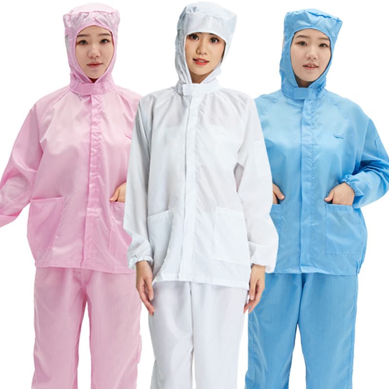 Grinding Anti-Static Hooded Separable Cleanroom Suit, Food Factory Dust Suit, Static Protective Clothing, Resistant Spray Paint Workwear