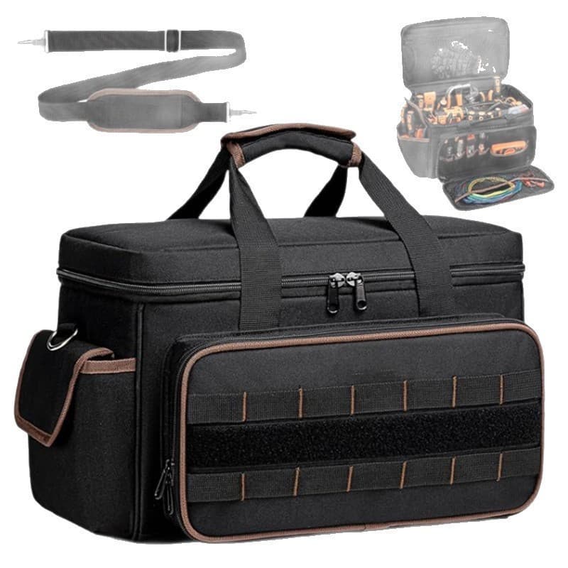 Cross-border Amazon 14-inch Heavy Duty Tool Bag for Men, Hand Tool Organizer, Multi-functional Work Tote