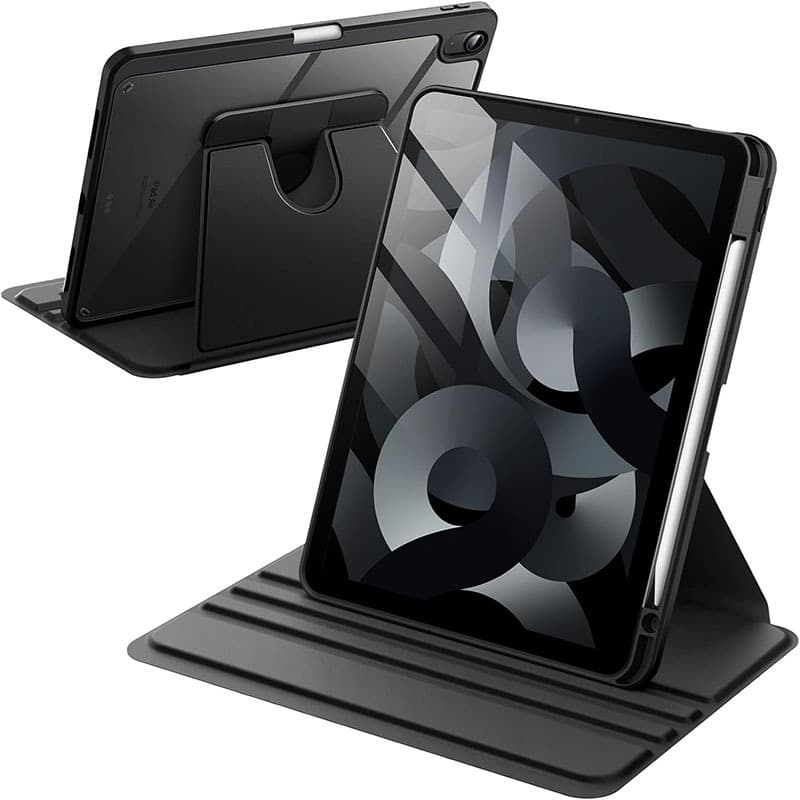 Compatible with iPad 10th Gen with Pencil Slot Transparent Rotating Protective Case for iPad 10th/11th A16