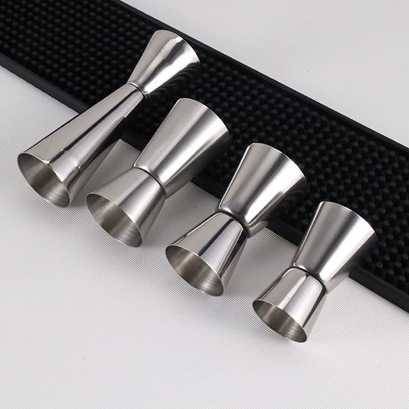 Stainless Steel Double-Sided Measuring Cup Jigger 15/30ml Straight Edge Cocktail Mixing Glass