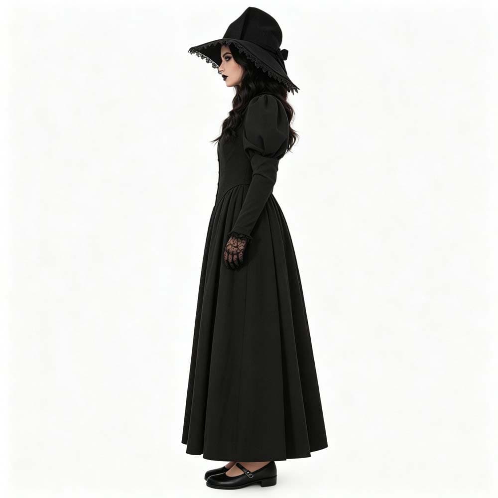 Amazon New Gothic Vampire Cos Dress Halloween Gothic Dark Witch Cosplay Long Dress